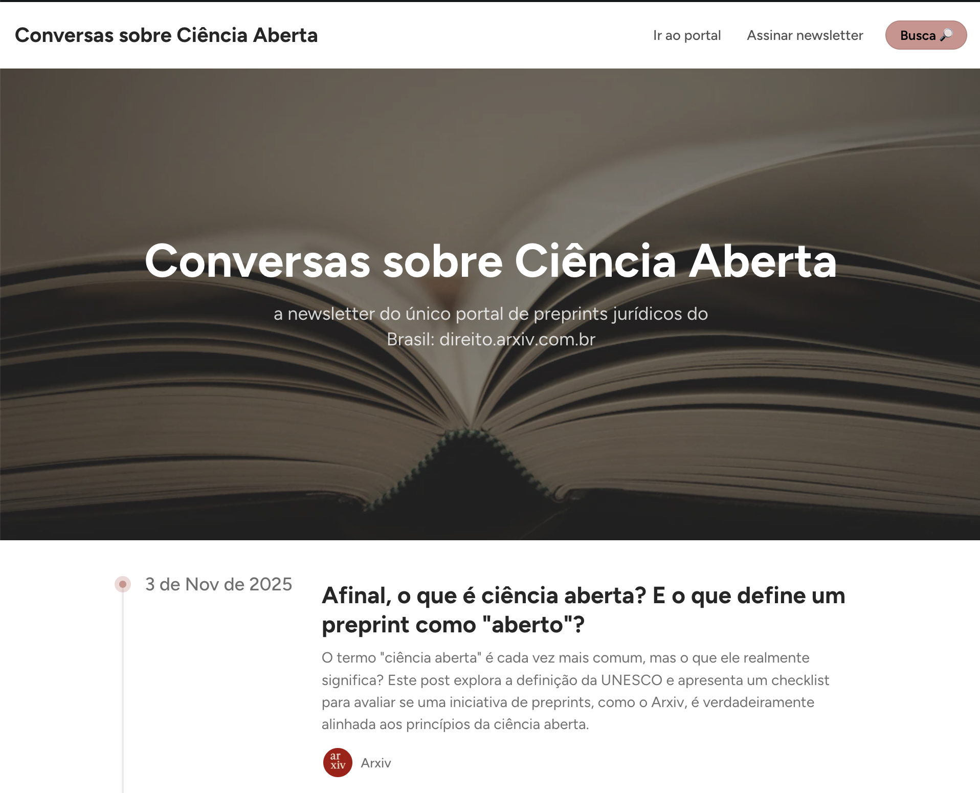 Conheça o Arxiv: DOI para todos